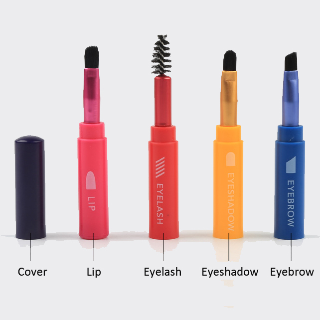 Pinceaux de maquillage multifonctions de conception combinée