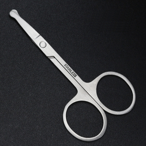 Ciseaux à sourcils professionnels à pointe ronde
