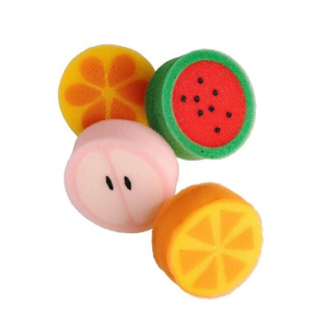Éponge de bain en forme de fruits