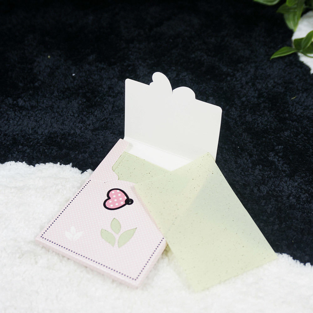 Papier de contrôle de buvardage d'huile de visage de soins de la peau de tissus absorbant l'huile