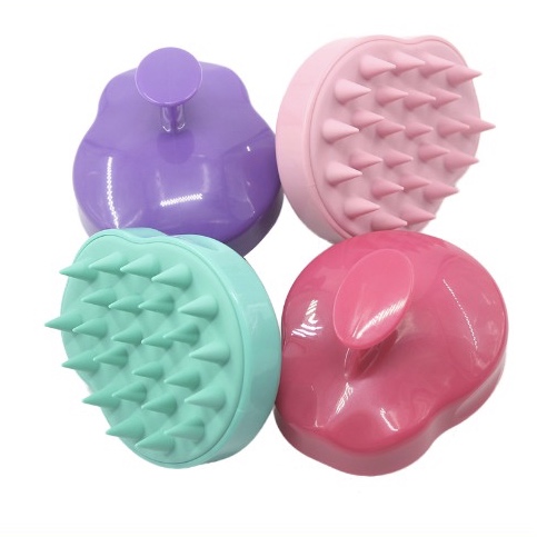 Brosse de shampooing masseur de cuir chevelu en silicone